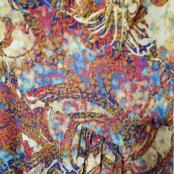 Evan Piccone Sleeveless Dress Size 10 Multi Color Summer Vacation - Picture 7 of 9